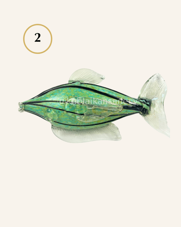 10 Escultura pescado para pared hecha en vidrio soplado / VARIAS PIEZAS POR ESCOGER