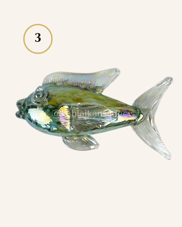 11 Escultura pescado para pared hecha en vidrio soplado / VARIAS PIEZAS POR ESCOGER