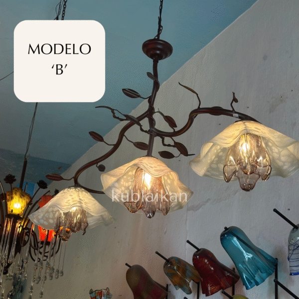 24 Candil Bellini forjado - 3 luces / PIEZA ÚNICA