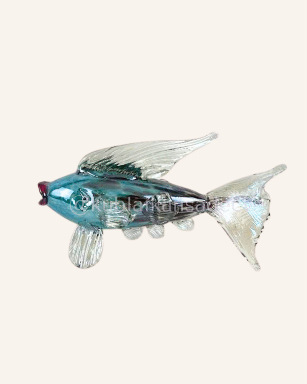 27 Escultura pescado vidrio soplado para mesa - VARIAS PIEZAS ÚNICAS