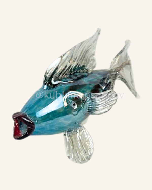 28 Escultura pescado vidrio soplado para mesa - VARIAS PIEZAS ÚNICAS