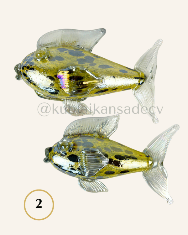 3 Juego de pescados para pared hecha en vidrio soplado / JUEGOS ÚNICOS