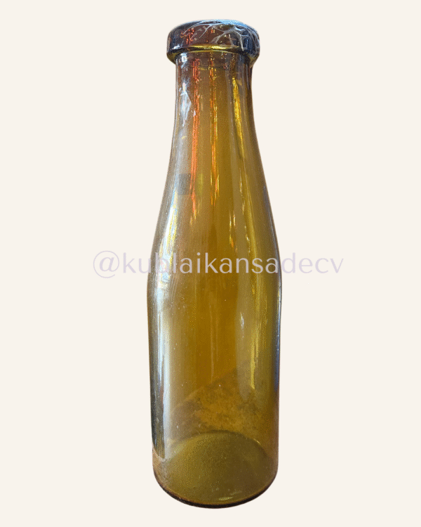 31 Botellón ámbar transparente - vidrio soplado - ÚLTIMA PIEZA