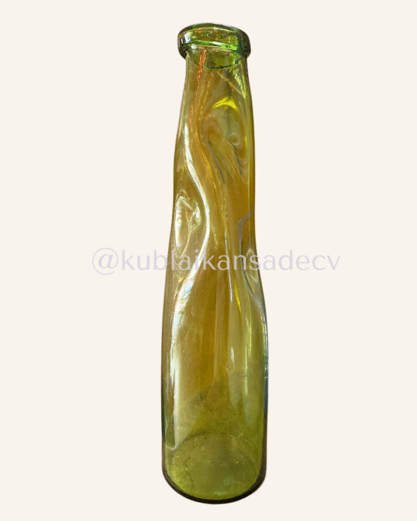32 Botellón verde limón transparente - vidrio soplado - ÚLTIMA PIEZA