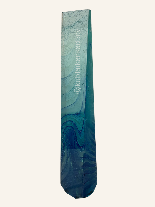 55 Escultura vidrio fusionado / PIEZA ÚNICA