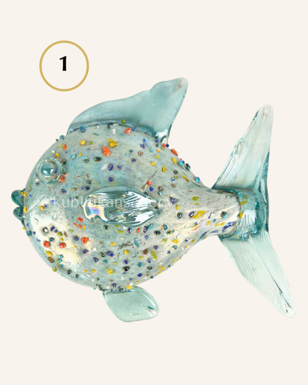 9 Escultura pescado para pared hecha en vidrio soplado / VARIAS PIEZAS POR ESCOGER